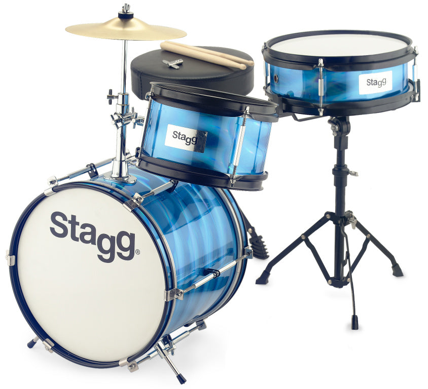 Stagg 3-Piece Junior Drum Kit - Blue
