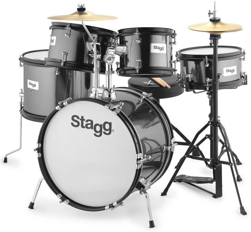 Stagg 5-Piece Junior Drum Kit - Black