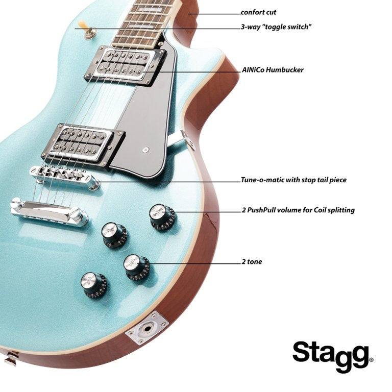 Stagg L-Series Standard - Shoreline Blue