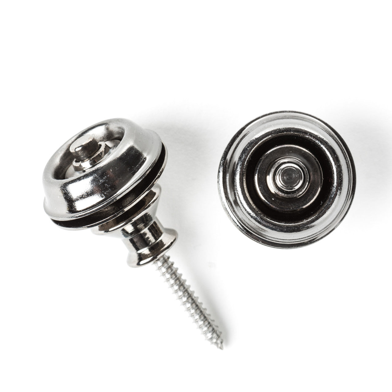 Dunlop Straplok Strap Retainers - Dual Design - Black Nickel