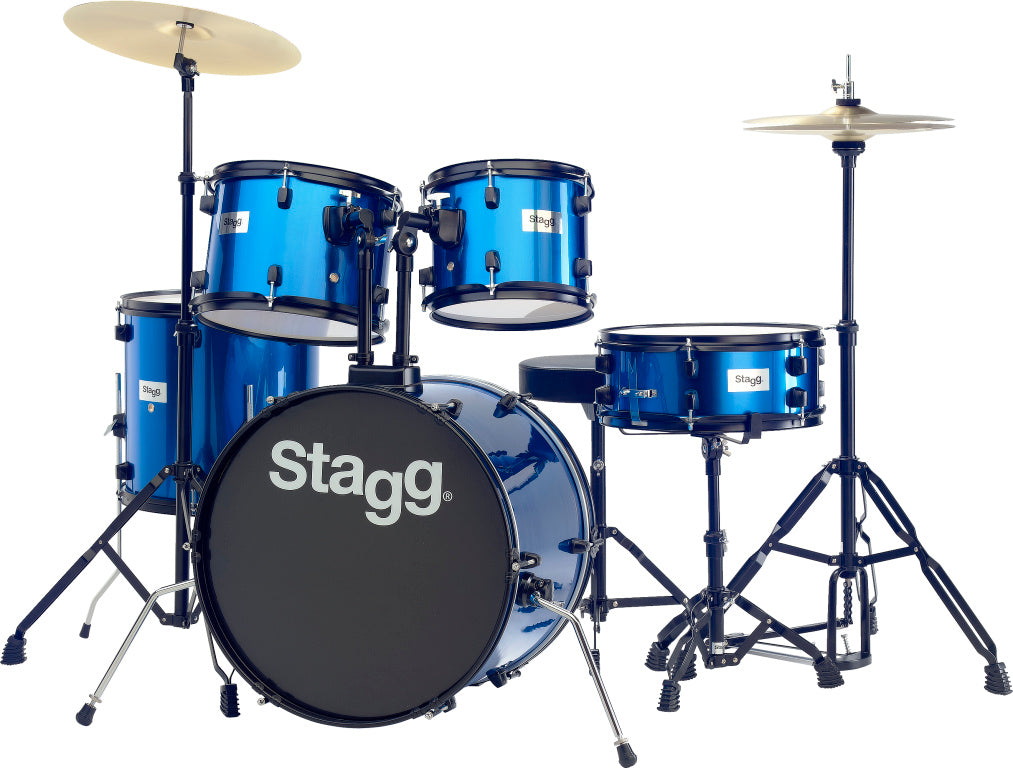 Stagg 5-Piece 20" Standard Drum Kit - Blue