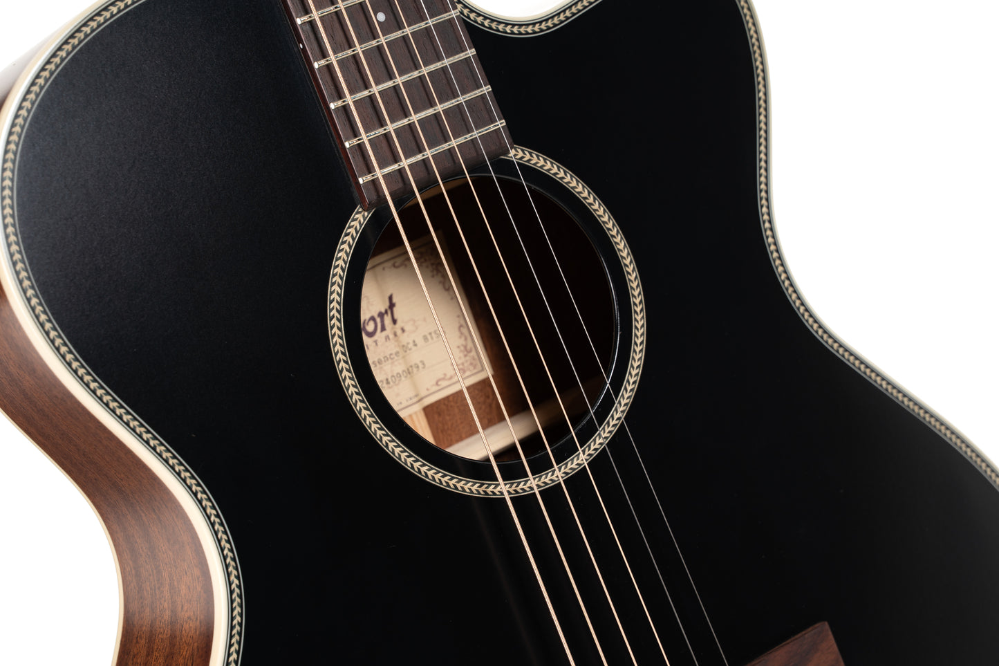 Cort Essence Concert - Black Top Semi-Gloss
