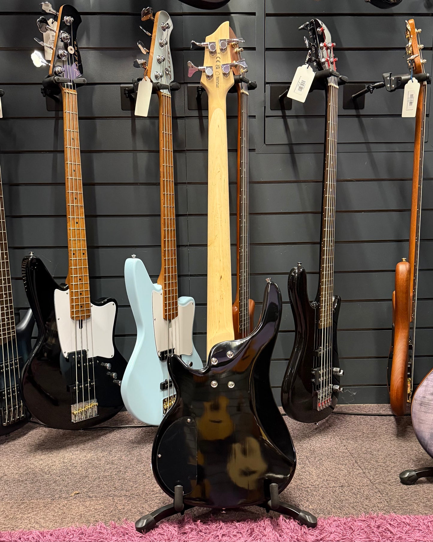 Chicago Bass Guitar by Gear4music, Black