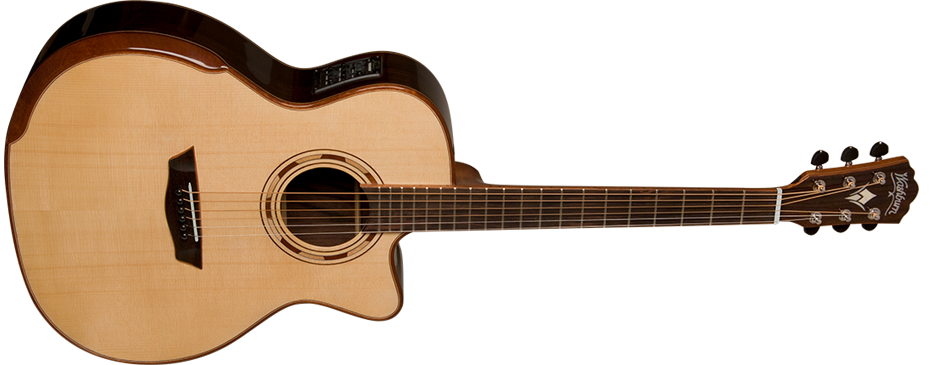 Washburn G25SCE Comfort Deluxe Grand Auditorium Cutaway - Natural