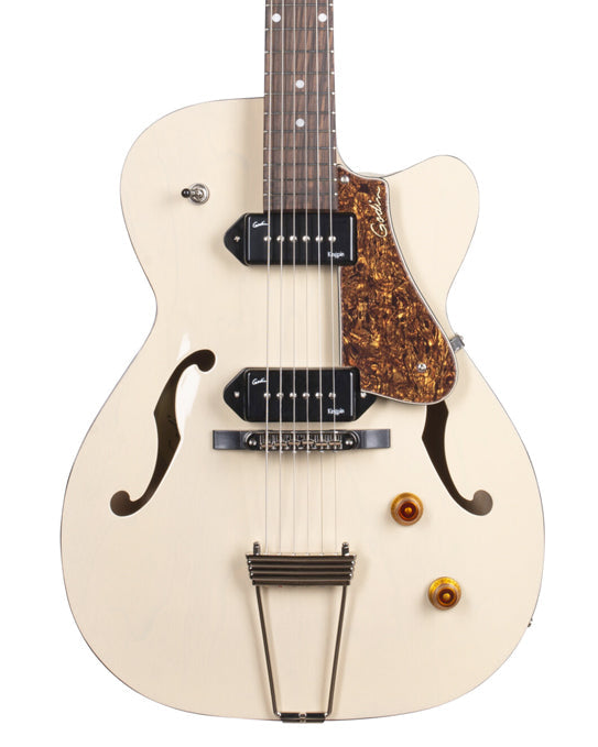 Godin 5th Avenue Thin Line Kingpin P90 Semi-Acoustic Guitar ~ Trans Cream