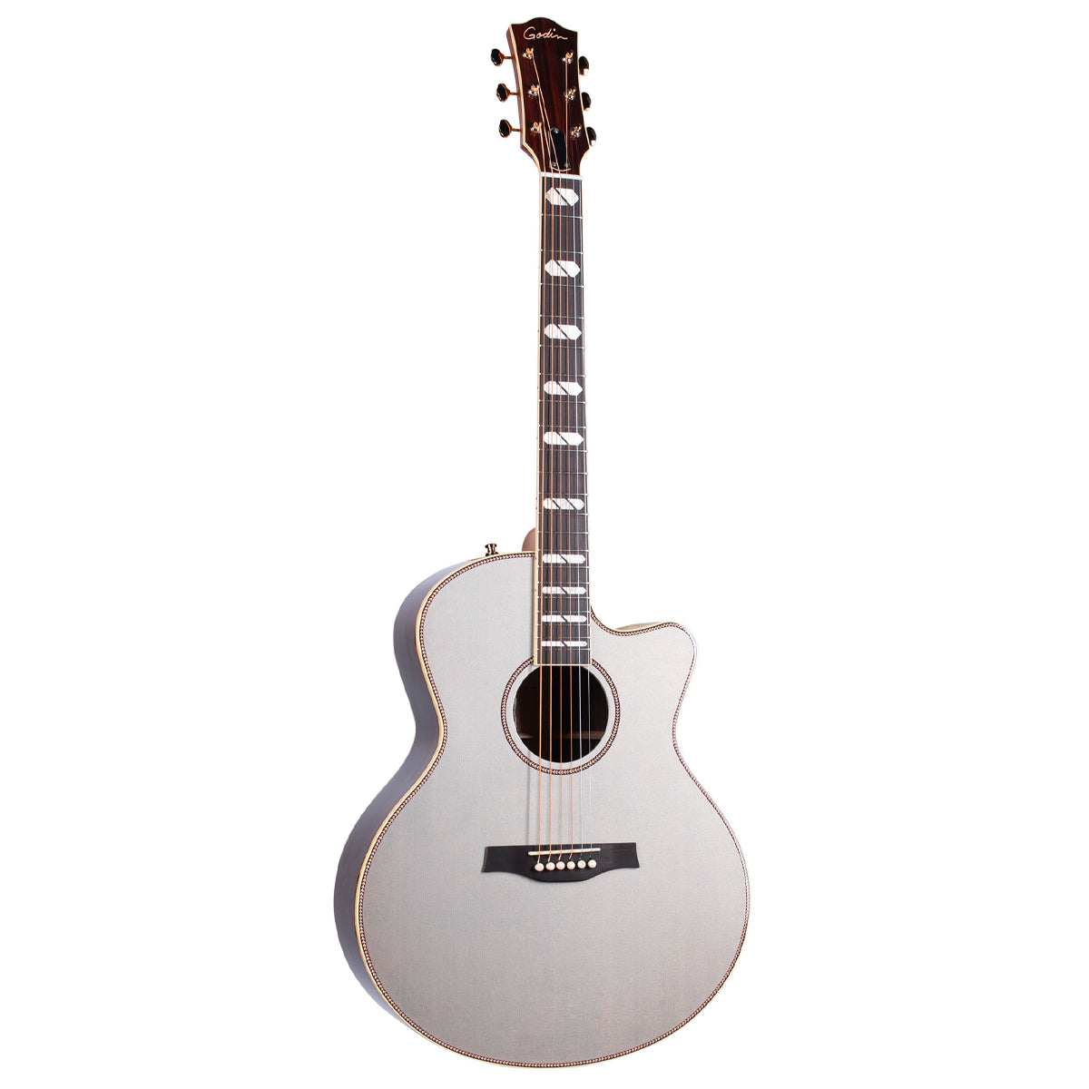 Godin Connaisseur Mini Jumbo Electro-Acoustic Guitar ~ Satina Grey