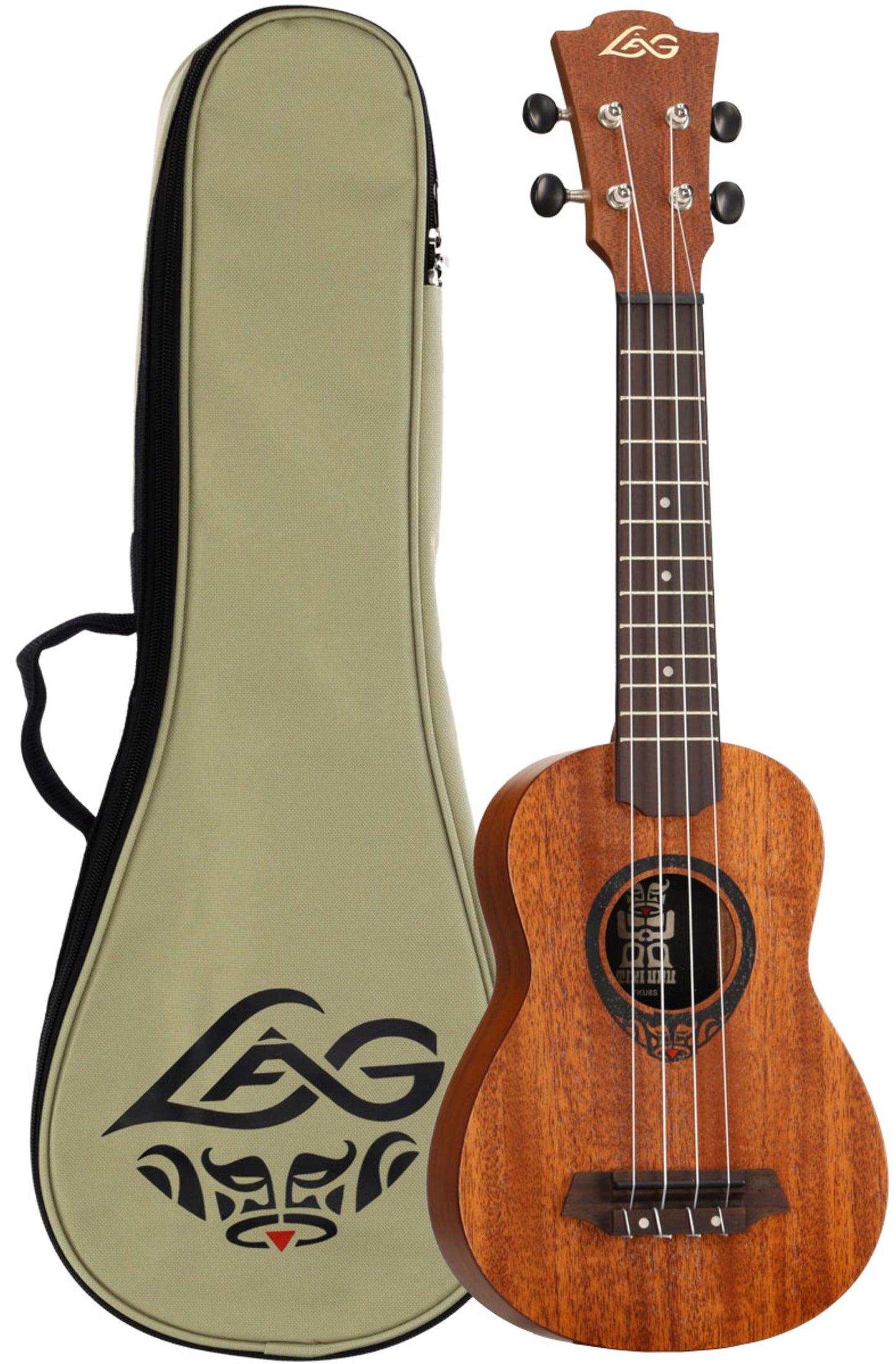 LAG Soprano Ukulele w/ Case - Natural