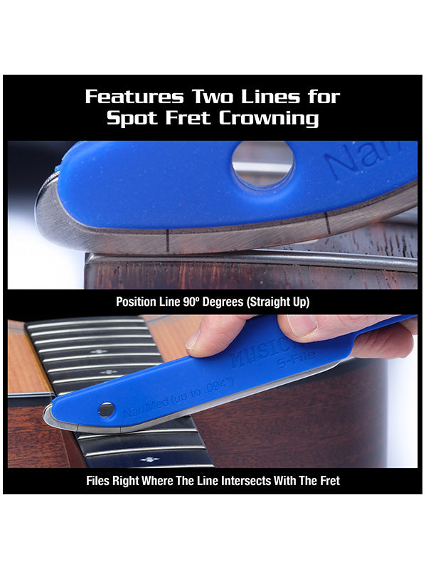 S File - Diamond Coated File for Fret Crowning