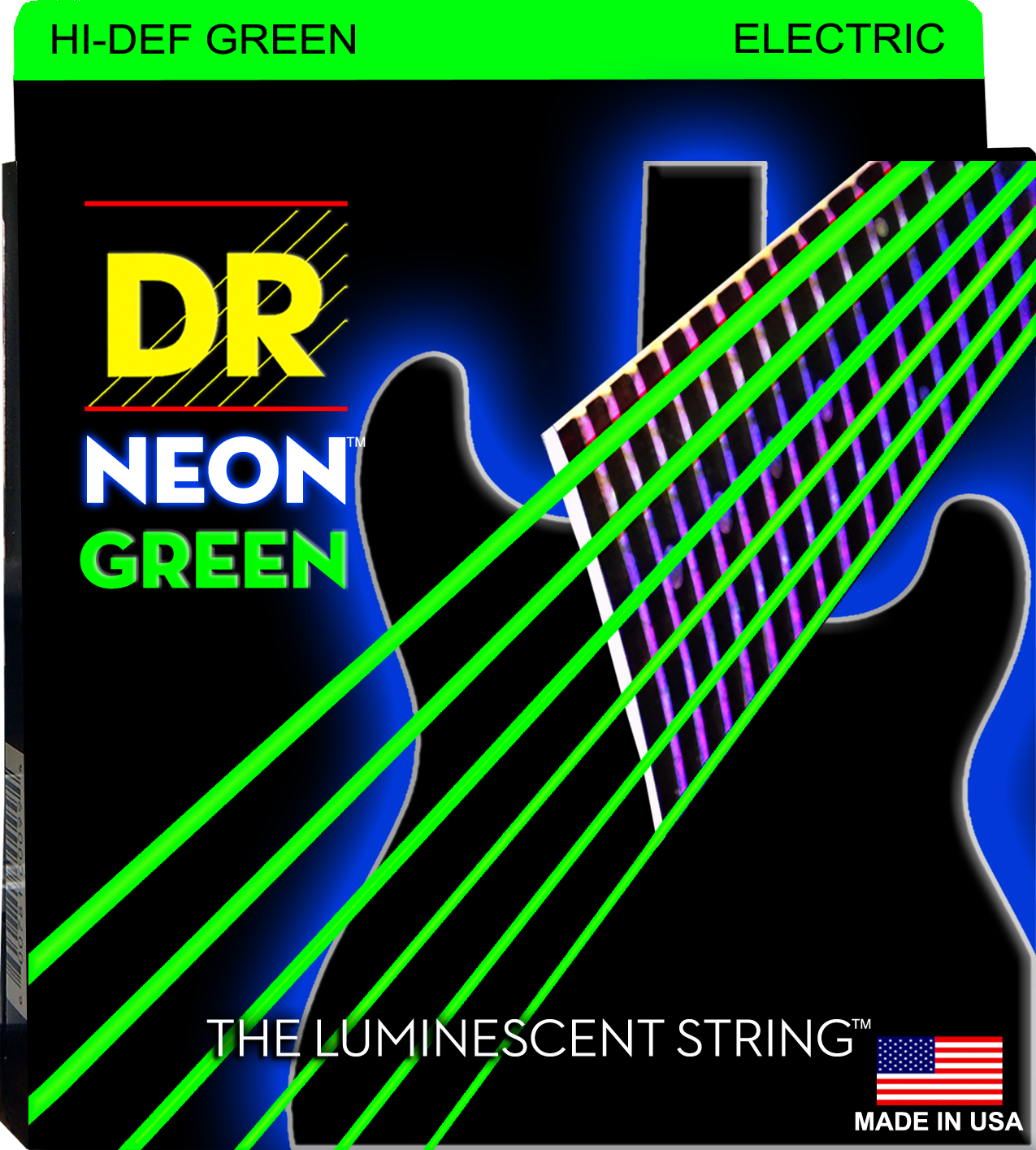DR Neon Strings - Electric - 09-42 - Green
