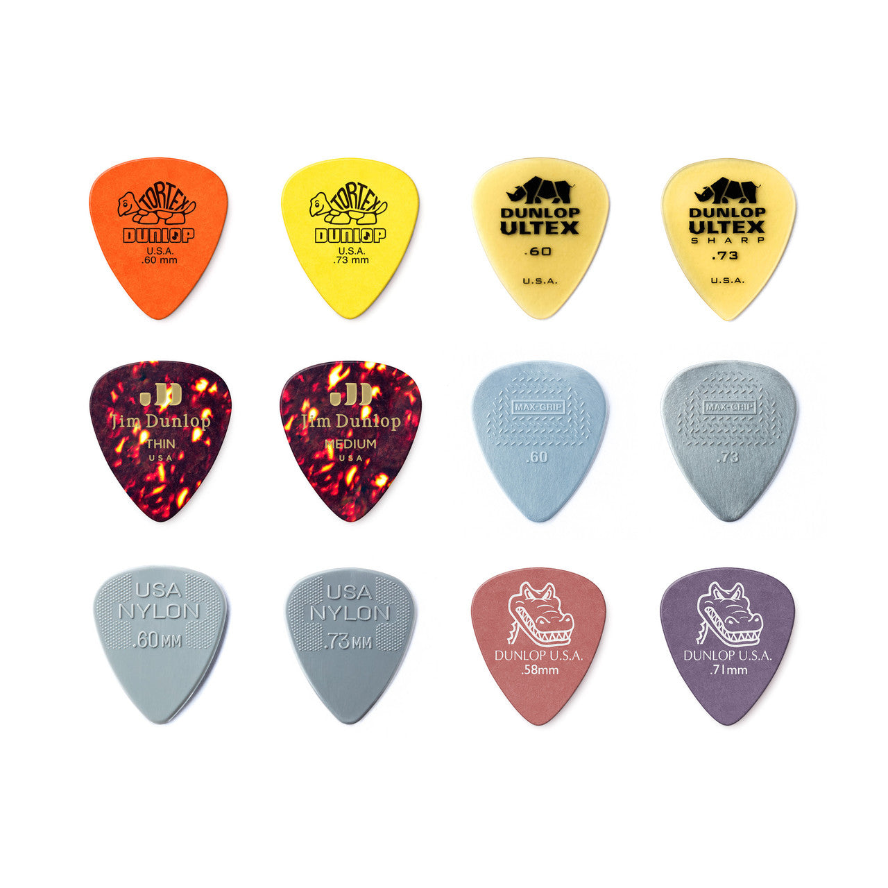 Dunlop Light/Medium Pick Variety Pack - 12-Pack