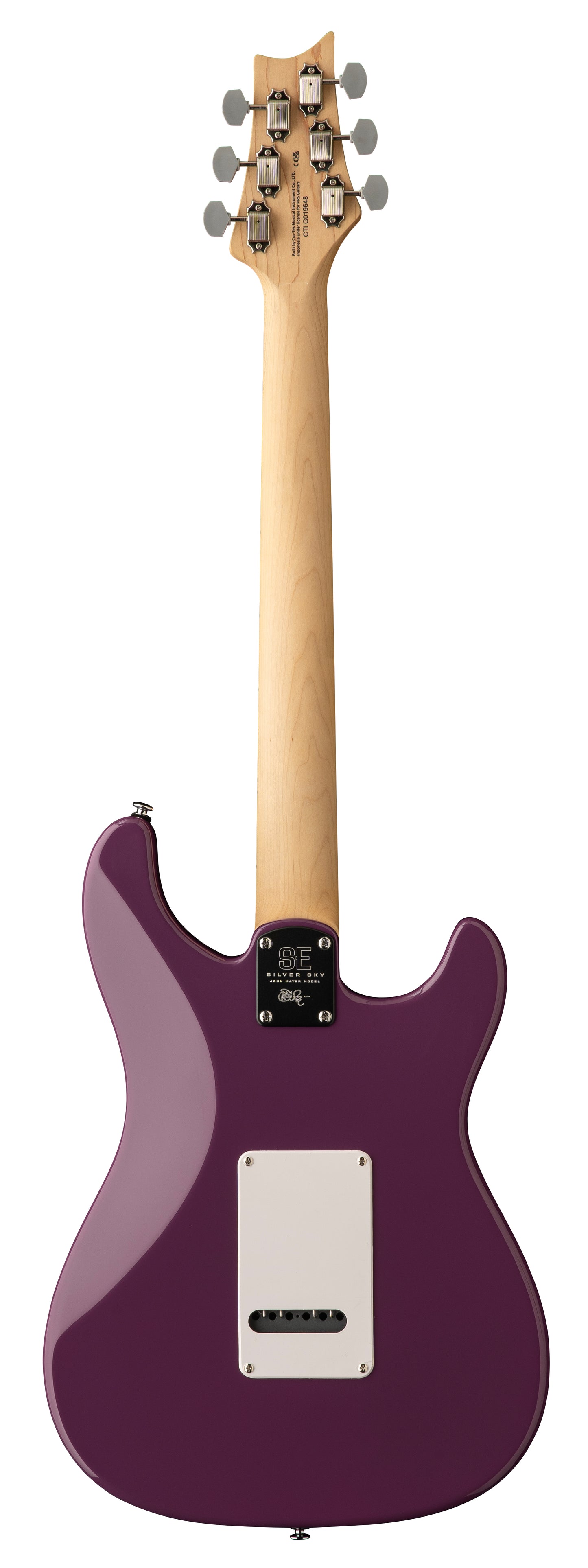 PRS SE Silver Sky Maple Left-Handed - Summit Purple