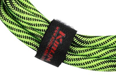 Kirlin Premium Wave Fabric Cable, Straight-Straight, Green - 10ft