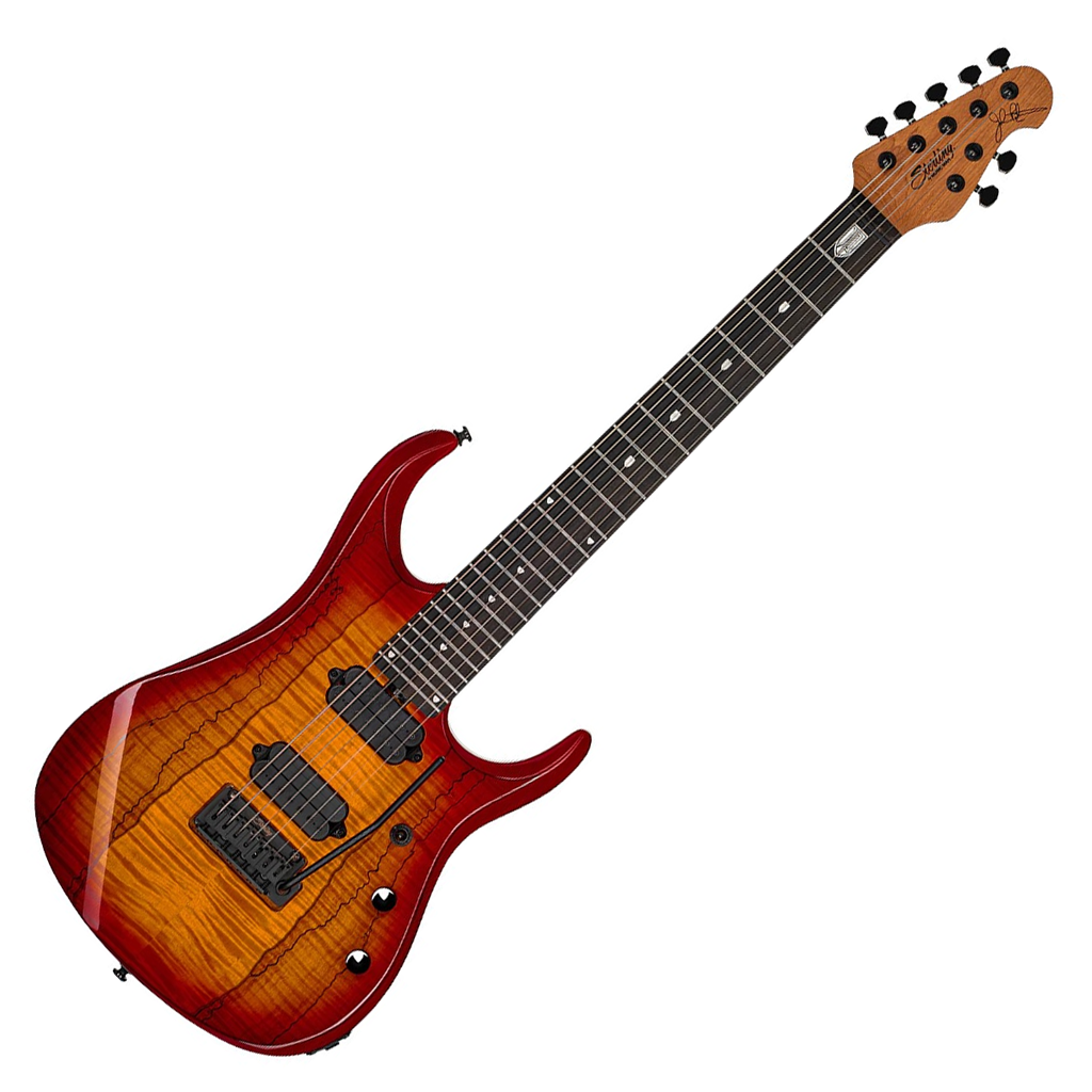 Sterling by Music Man JP15 7 Dimarzio - Blood Orange Burst