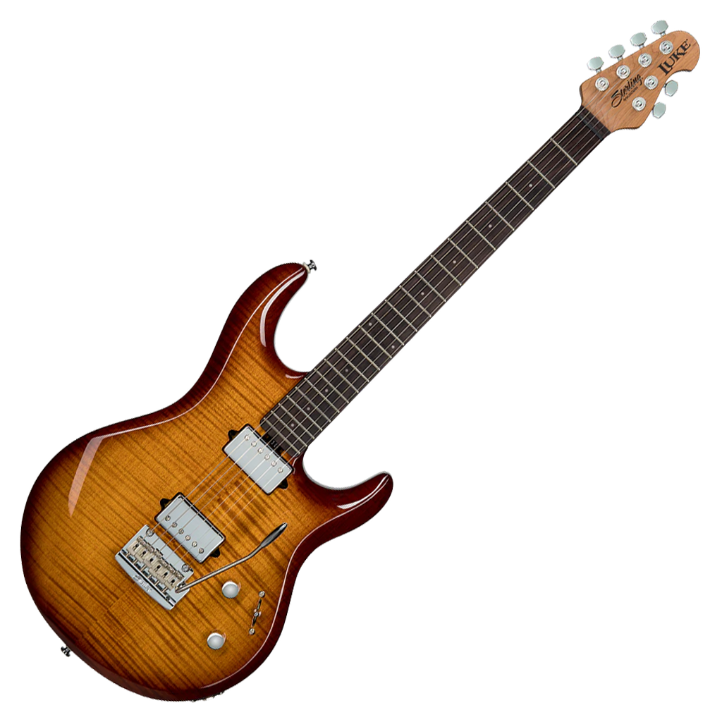 Sterling by Music Man Luke Flame Top Maple - Hazel Burst