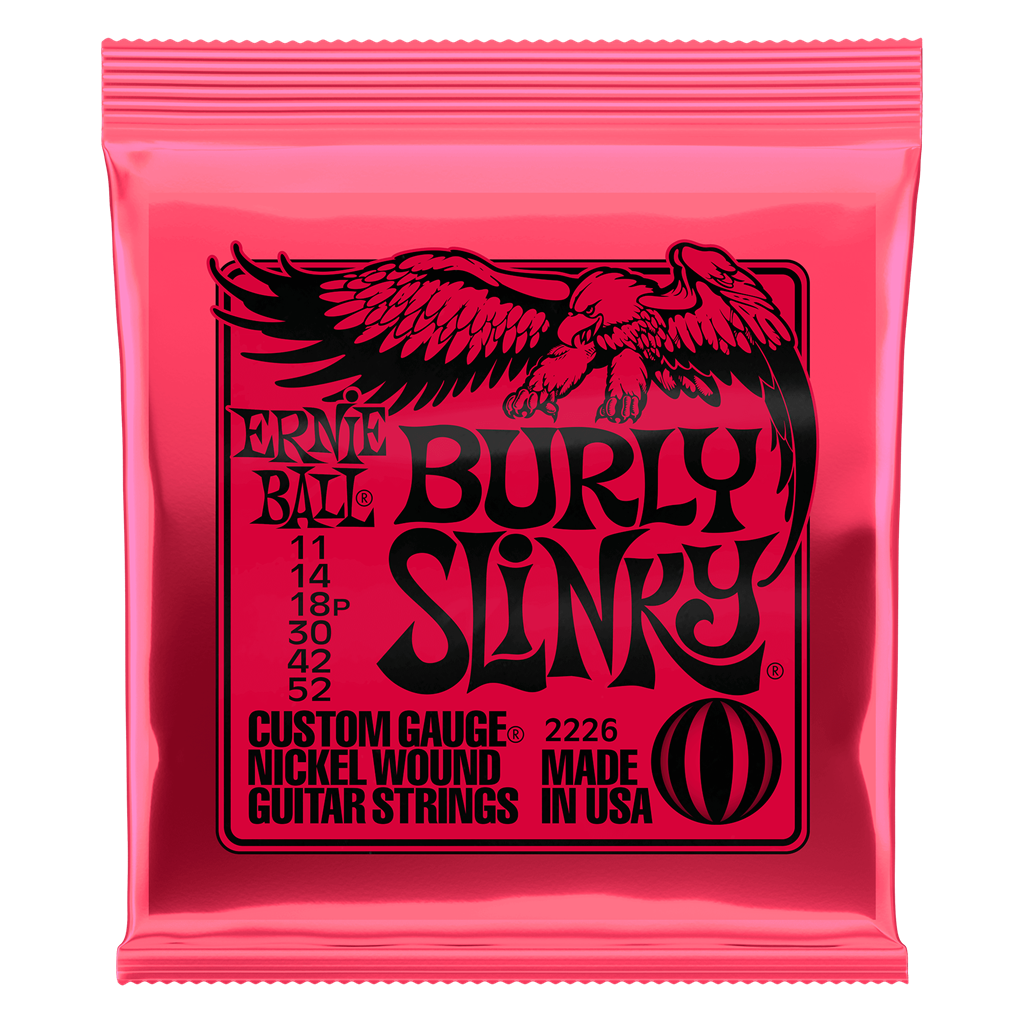 Ernie Ball Burly Slinky Electric Guitar Strings - 11-52