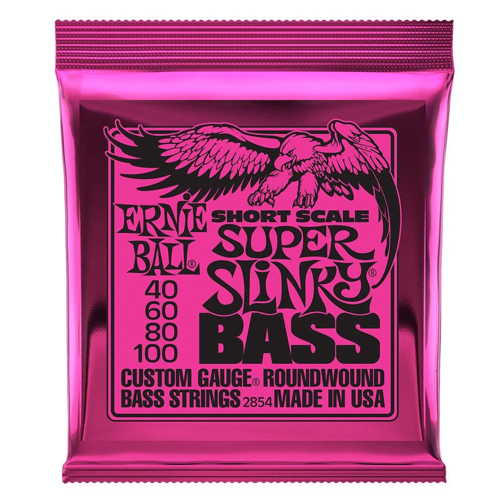 Ernie Ball Super Slinky Short Scale Nickel Wound Bass Guitar Strings - 40-100