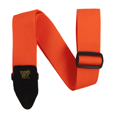 Ernie Ball Polypro Strap - Orange & Black