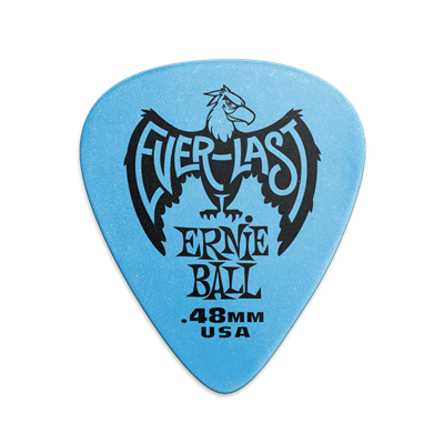 Ernie Ball Everlast Picks 12-Pack - Blue 0.48mm