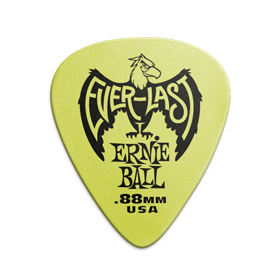 Ernie Ball Everlast Picks 12-Pack - Green 0.88mm