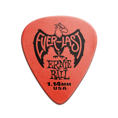 Ernie Ball Everlast Picks 12-Pack - Red 1.14mm