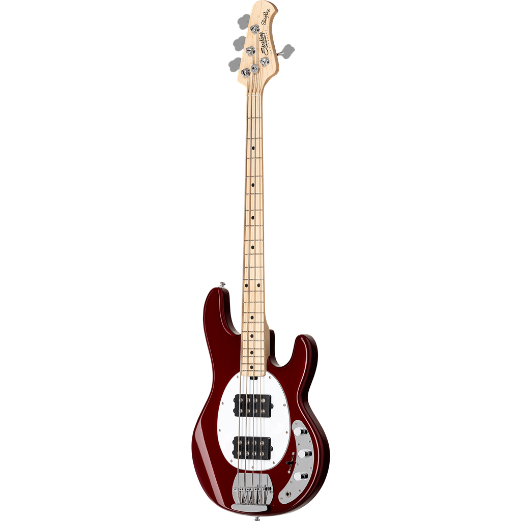 Sterling by Music Man SUB Stingray RAY4 HH - Candy Apple Red w/ Maple