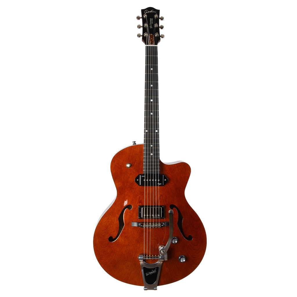 Godin 5th Avenue Semi-Acoustic Guitar ~ Uptown Custom Havana Brown