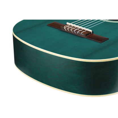 Ortega Student Series 3/4 Size - Spruce/Catalpa - Satin Ocean Blue