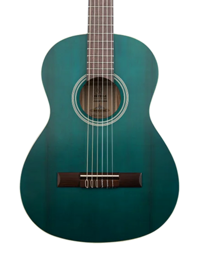 Ortega Student Series 3/4 Size - Spruce/Catalpa - Satin Ocean Blue