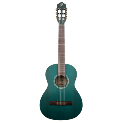 Ortega Student Series 3/4 Size - Spruce/Catalpa - Satin Ocean Blue