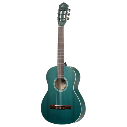 Ortega Student Series 3/4 Size - Spruce/Catalpa - Satin Ocean Blue