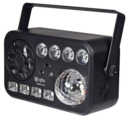 QTX GOBO Hex: 6-in-1 LED & Laser Effect
