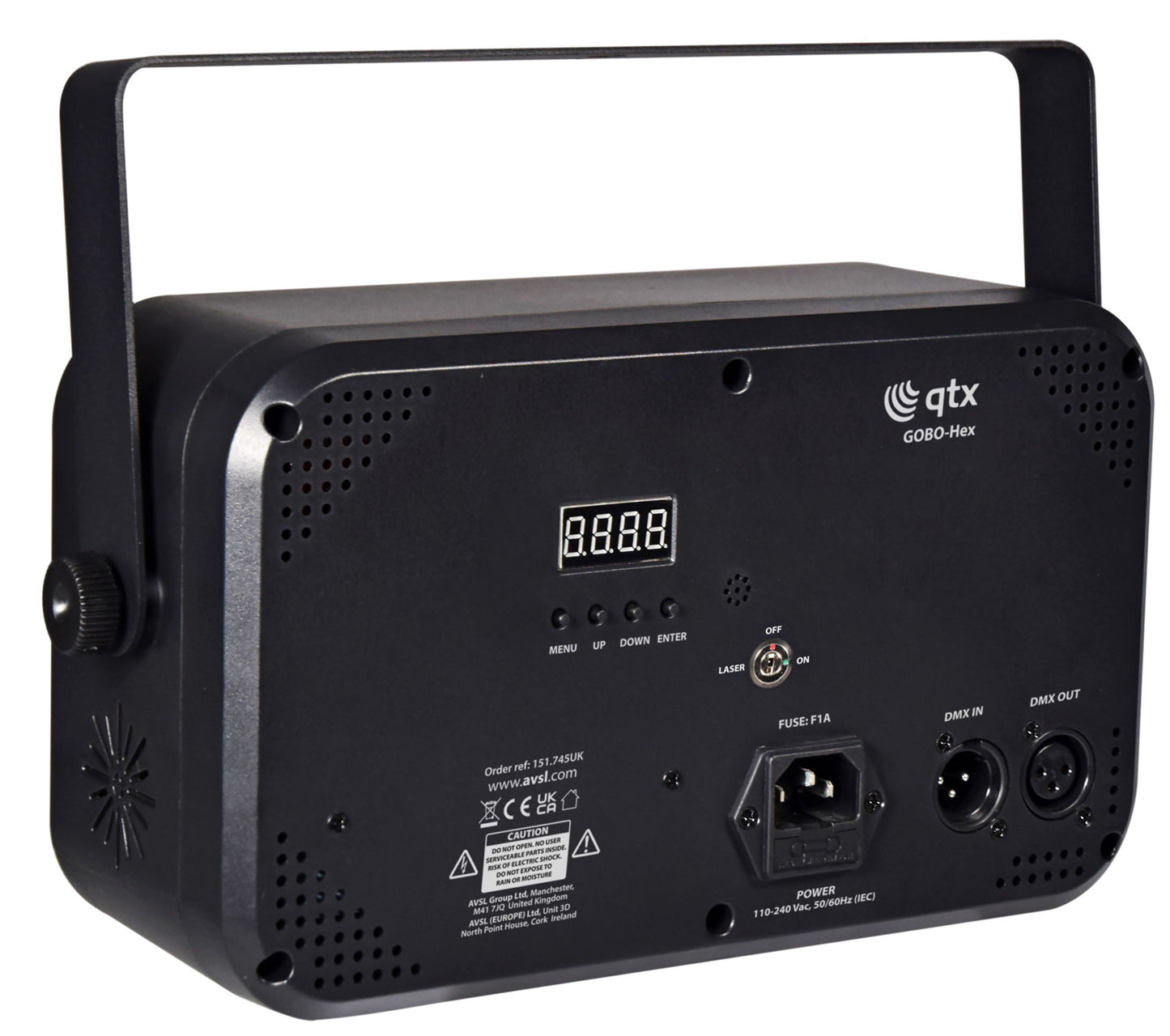QTX GOBO Hex: 6-in-1 LED & Laser Effect