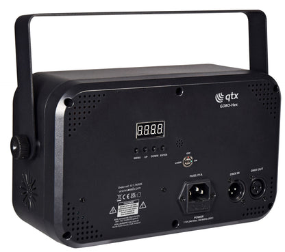 QTX GOBO Hex: 6-in-1 LED & Laser Effect
