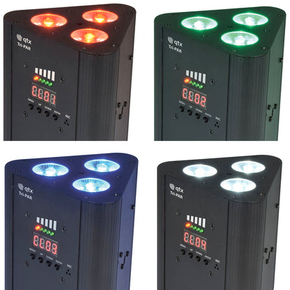 QTX Tri-PAR: Rechargeable Triple PAR Uplighter
