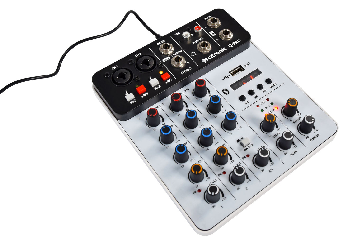Q-PAD Mini Mixer with USB/BT and Audio Interface