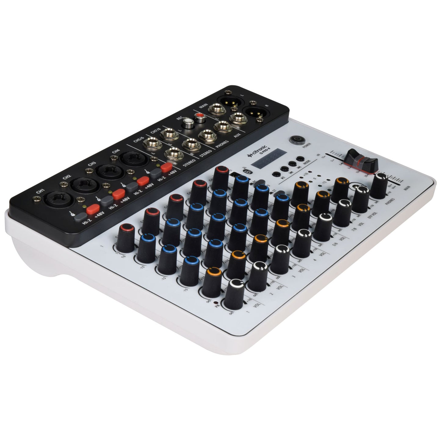 Q-PAD-8 Compact Mixer with USB/BT and Audio Interface