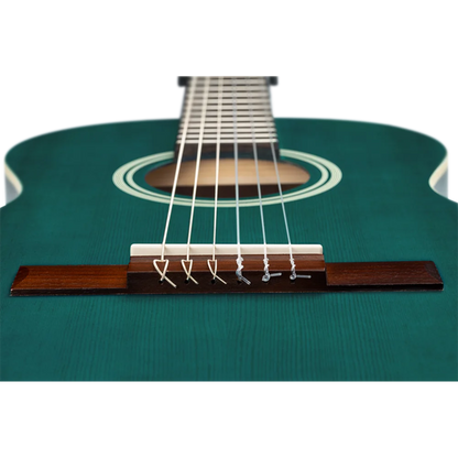 Ortega Student Series 3/4 Size - Spruce/Catalpa - Satin Ocean Blue