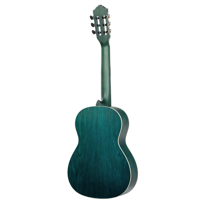 Ortega Student Series 3/4 Size - Spruce/Catalpa - Satin Ocean Blue