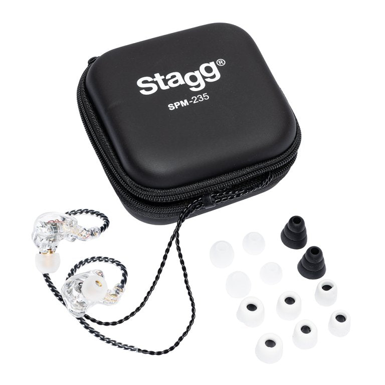 Stagg SPM-235 TR Headphones - Transparent