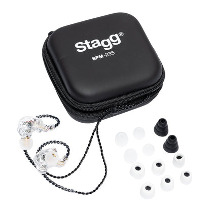 Stagg SPM-235 TR Headphones - Transparent