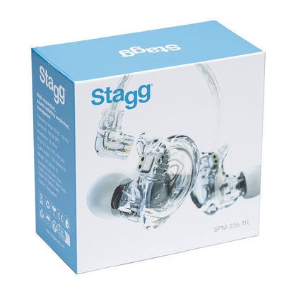 Stagg SPM-235 TR Headphones - Transparent