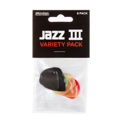 Dunlop Jazz III Pick Variety Pack - 6-Pack
