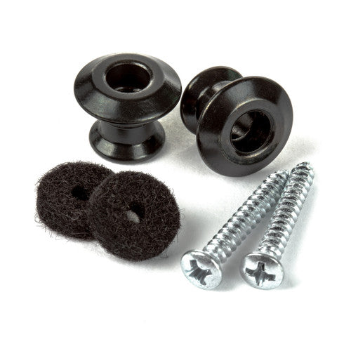 Dunlop Straplok Strap Retainer Buttons - Dual Design - Black