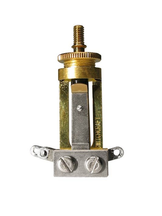 Switchcraft Toggle Switch - 3-Way Long Version - Gold