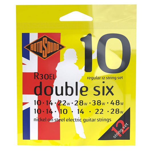 Roto Double Six 10-48 Nickel Wound 12-String Electric Guitar Strings