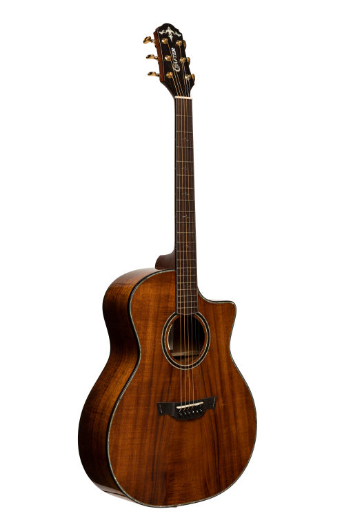 Crafter High-End LX9000 Series Cutaway Grand Auditorium w/ Solid Koa Top