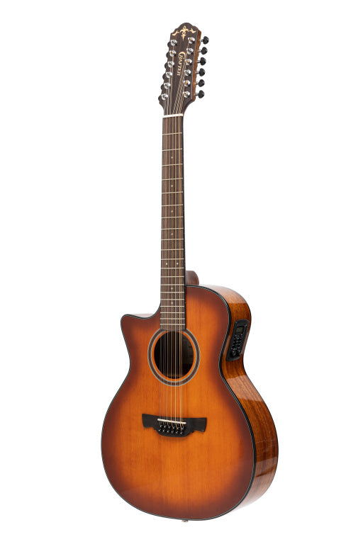 Crafter Able Series 630 Cutaway Orchestra 12-String Left-Handed w/ Solid Cedar Top - Sunburst