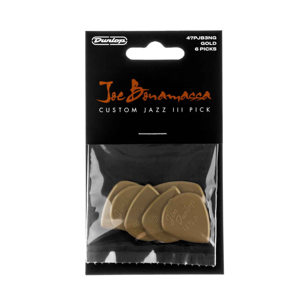 Dunlop Joe Bonamassa Jazz III Picks - 6-Pack