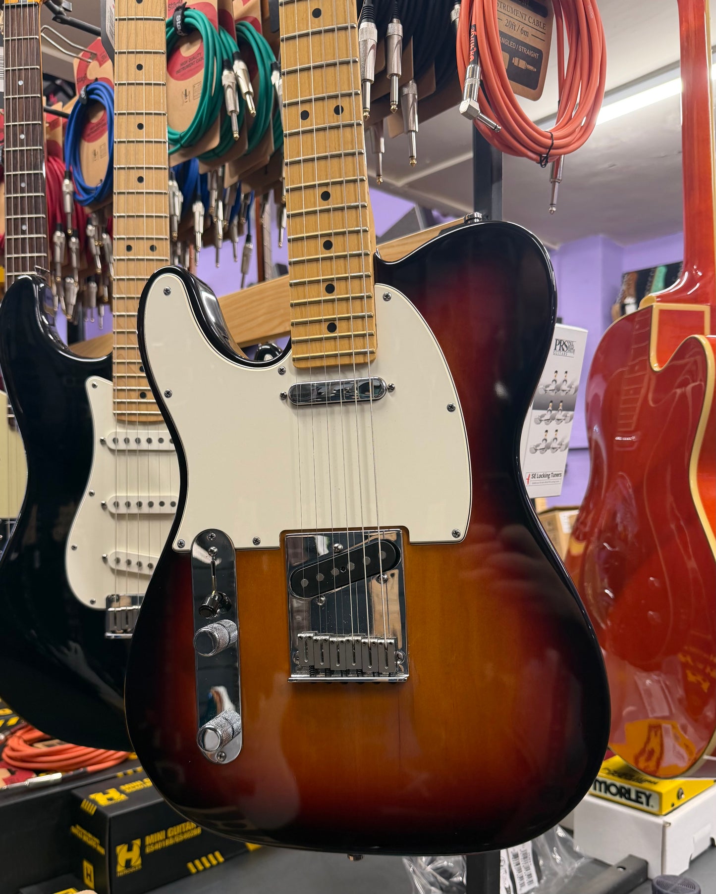 Fender USA Telecaster Left-Handed - 3-Tone Sunburst