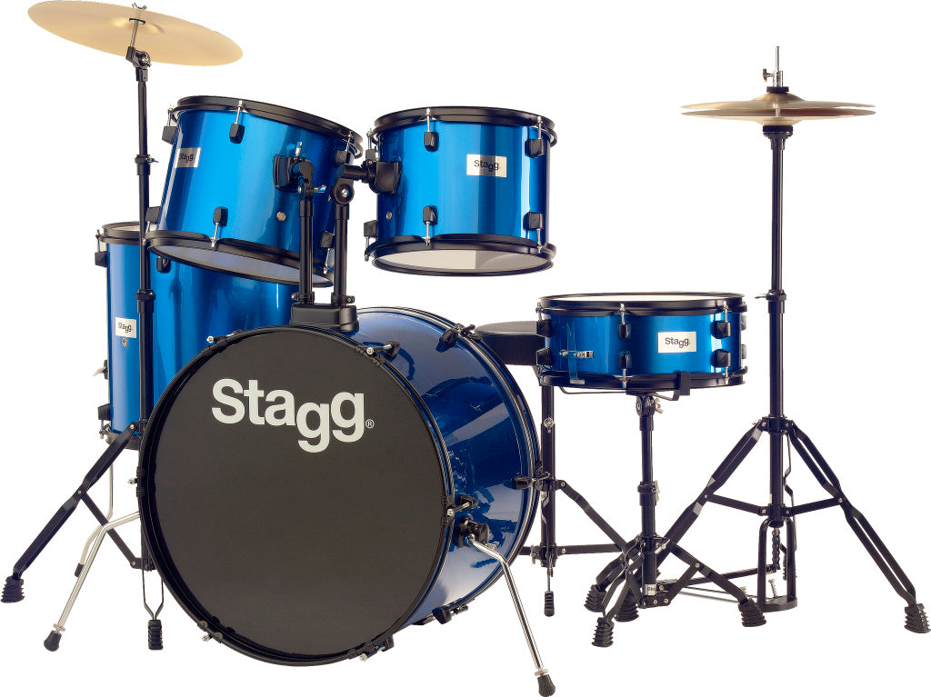 Stagg 5-Piece 22" Standard Drum Kit - Blue